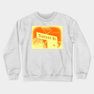 Sunset Boulevard, Los Angeles, California SUNSET PRALINE by Mistah Wilson Crewneck Sweatshirt